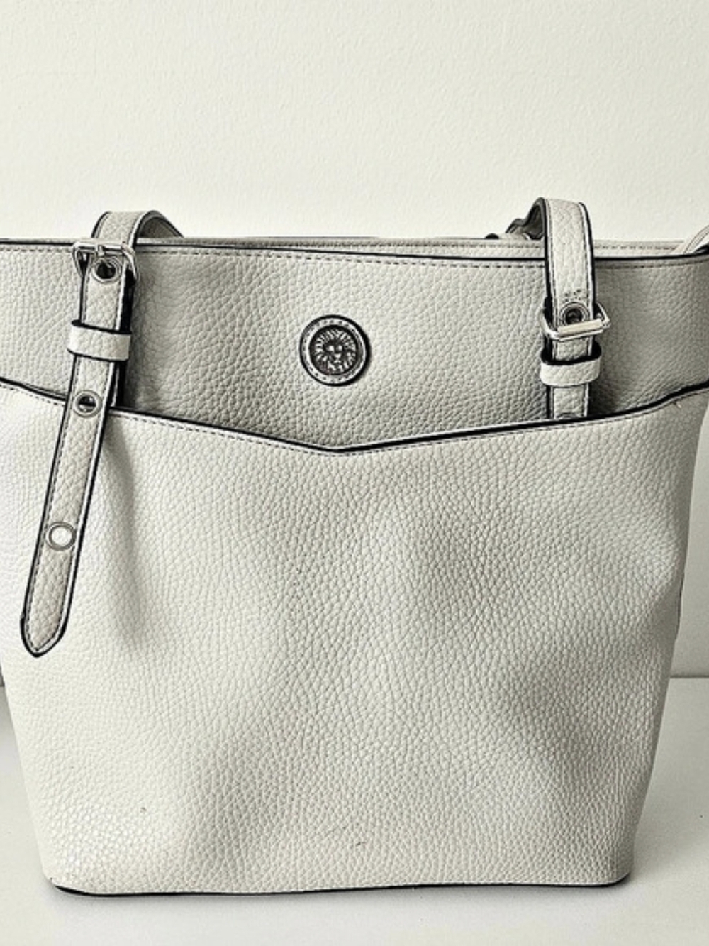 Anne Klein White Tote Bag